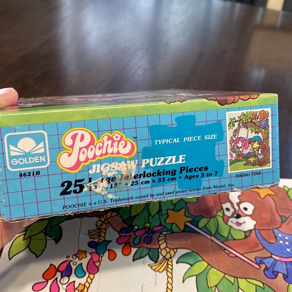 1983 Vintage Mattel Poochie ‘Swing Time’ 25-Piece Jigsaw Puzzle - Picture 5 of 5